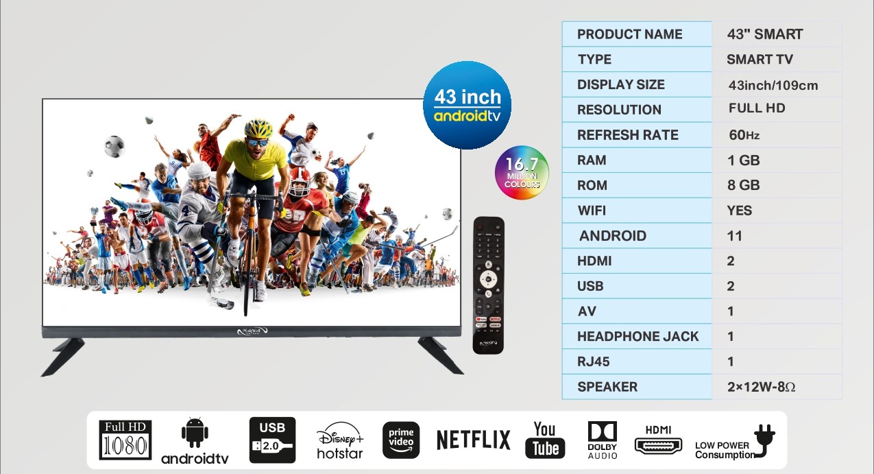 43 inch Full HD Android TV