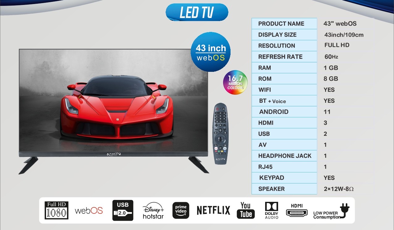 43 inch Full HD Android TV